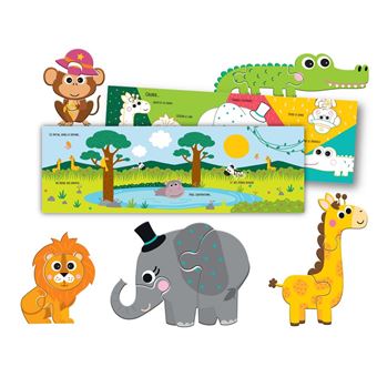 Mon P'tit Hemma Mon coffret puzzle - Animaux