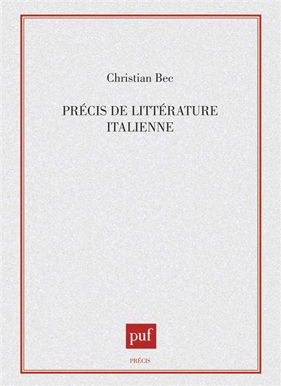 Précis de littérature italienne