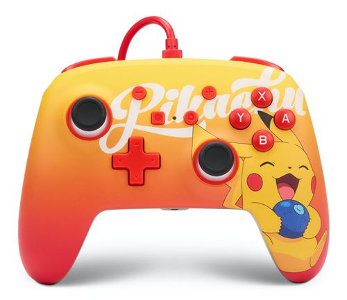 Wired Enhanced Controller Berry Happy Pikachu - Pokemon