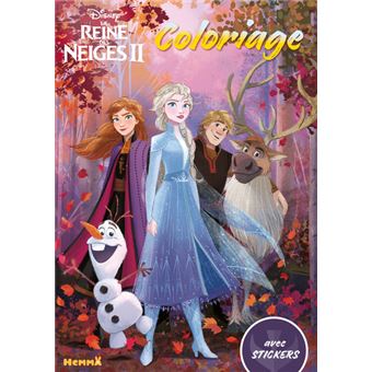 Disney La Reine des Neiges 2 Coloriage avec stickers
