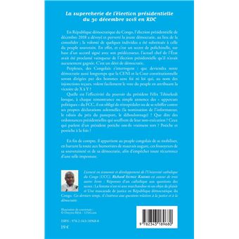La supercherie de l'élection présidentielle du 30 décembre 2018 en RDC