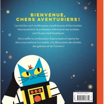 Le professeur Astrocat observe les étoiles