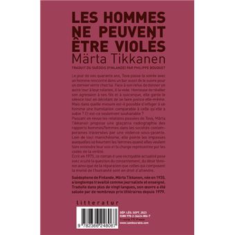 Les hommes ne peuvent être violés