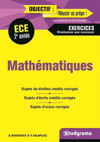 Mathématiques ECE 2e année - Bénédicte Bourgeois - broché