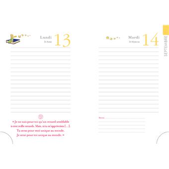 Agenda le petit prince 2021-2022