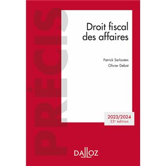 Droit fiscal des affaires 2023/2024 22ed