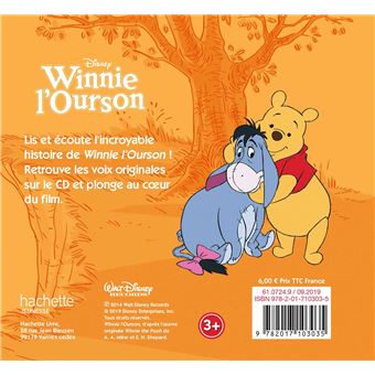 WINNIE L'OURSON - Mon histoire à écouter - L'histoire du film -  Livre CD - Disney