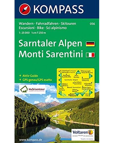 Sarntaler alpen. monti sarentini 1 : 25 000