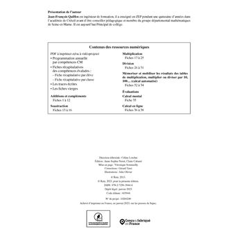 S'entrainer au calcul mental et au calcul en ligne CM + Téléchargement