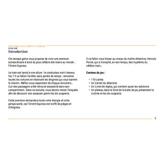 Escape Game - Meurtre dans l'Orient Express