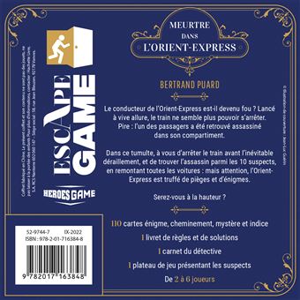 Escape Game - Meurtre dans l'Orient Express