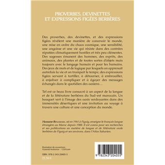 Proverbes, devinettes et expressions figées berbères