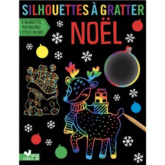 Silhouettes à gratter - Noel