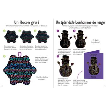 Silhouettes à gratter - Noel