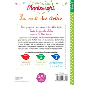 La nuit des étoiles, niveau 2 - J'apprends à lire Montessori