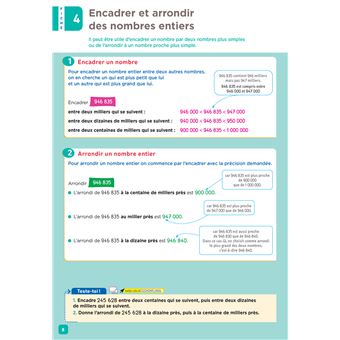 De l'école à la maison - Maths CM2 Ed. 2022 - Mes fiches Leçons de Maths + exercices numériques