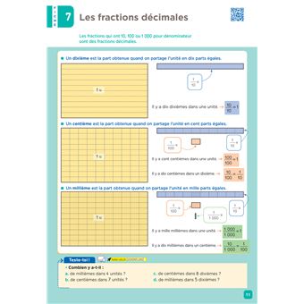 De l'école à la maison - Maths CM2 Ed. 2022 - Mes fiches Leçons de Maths + exercices numériques