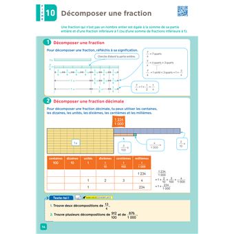De l'école à la maison - Maths CM2 Ed. 2022 - Mes fiches Leçons de Maths + exercices numériques