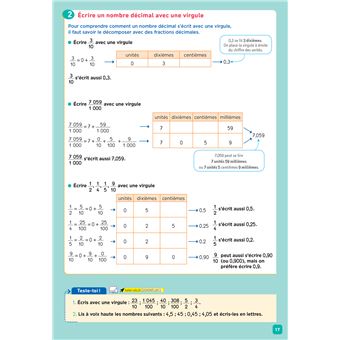 De l'école à la maison - Maths CM2 Ed. 2022 - Mes fiches Leçons de Maths + exercices numériques