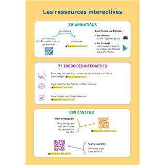 De l'école à la maison - Maths CM2 Ed. 2022 - Mes fiches Leçons de Maths + exercices numériques