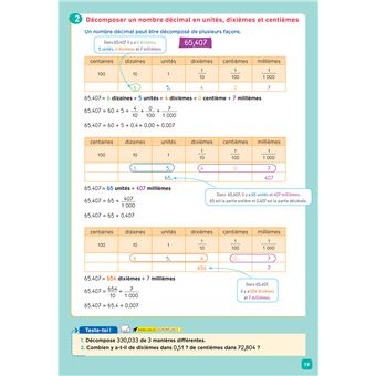 De l'école à la maison - Maths CM2 Ed. 2022 - Mes fiches Leçons de Maths + exercices numériques