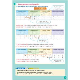 De l'école à la maison - Maths CM2 Ed. 2022 - Mes fiches Leçons de Maths + exercices numériques