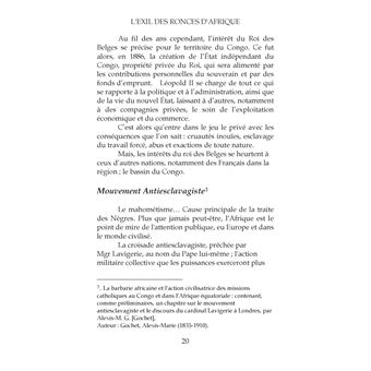 L'exil des ronces d'afrique