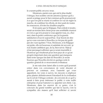 L'exil des ronces d'afrique