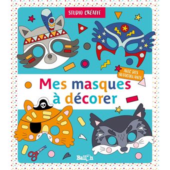 Mes masques à décorer - Bleu