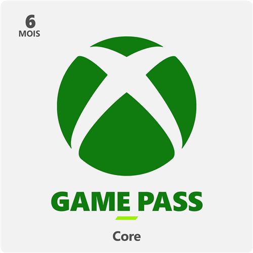 Code de téléchargement Game pass Core 6 mois