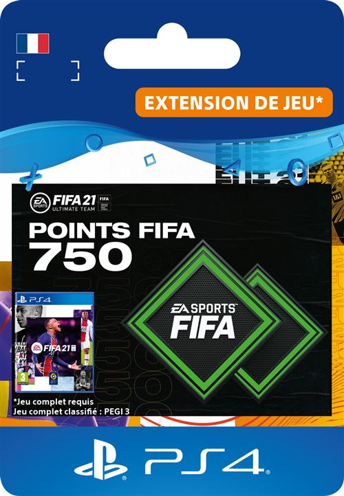 Code de téléchargement FIFA 21 Ultimate Team 750 Points Playstation