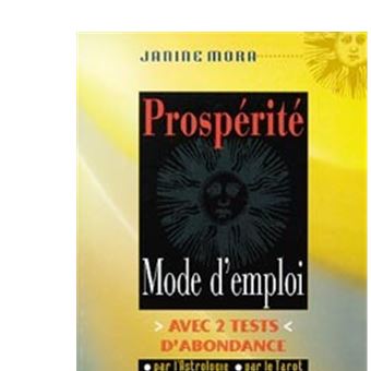 Prospérité - Mode d'emploi - 1