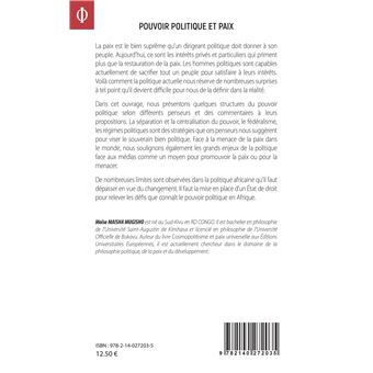 Pouvoir politique et paix