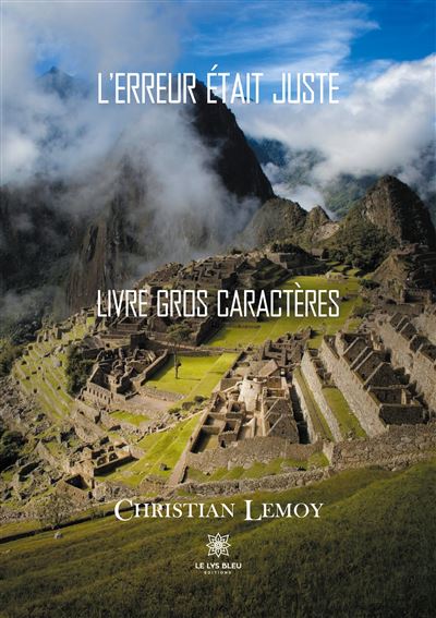 L'erreur était juste - Livre gros caractères - Christian Lemoy - broché