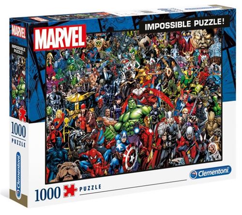Clementoni Puzzle Marvel Impossible Puzzle1000 Pièces