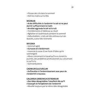 Le sommeil des médicaments homéopathiques