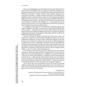 La théorie des jeux au service de l'aménagement des territoires