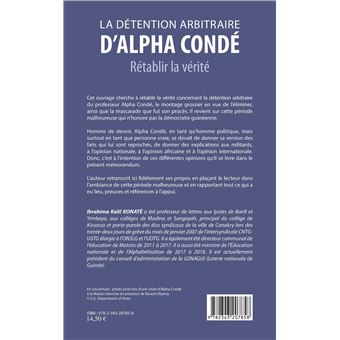 La détention arbitraire d'Alpha Condé