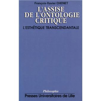 Assise De L'ontologie Critique Esthetique Transcendentale - Broché - F ...