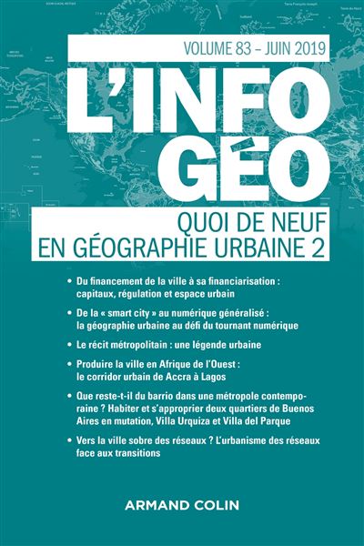 Information geographique,2019-2:quoi de neuf en geographie u