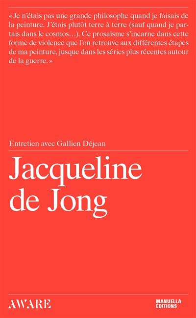Jacqueline de Jong - Gallien Déjean - broché