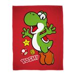 Plaid Nintendo Yoshi coral 100 x 150 cm