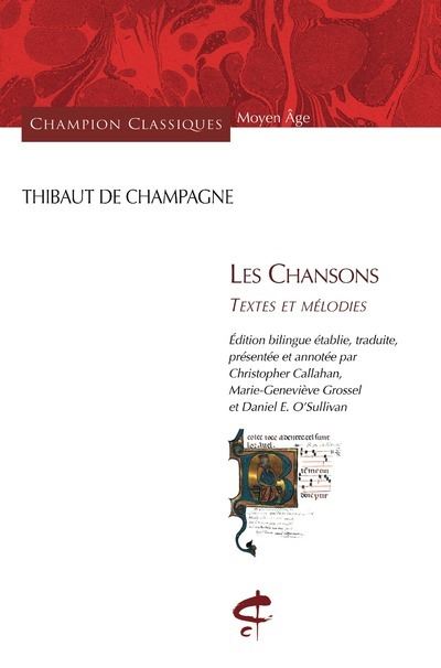 Les chansons textes et melodies