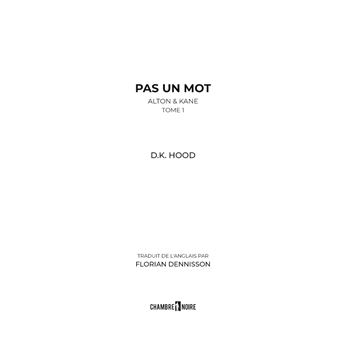 Pas un mot