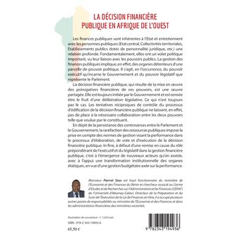 La décision financière publique en Afrique de l'Ouest