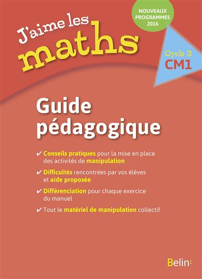 J'aime les maths CM1 Cycle 3