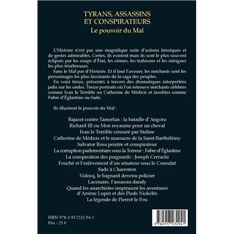 Tyrans, assassins et conspirateurs