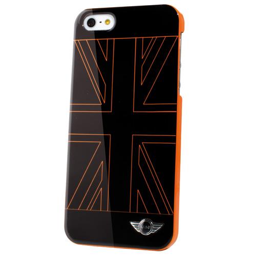 MINI UK IPH5S COVER BLACK ORANGE FLUO