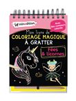 Mon livre de coloriage magique à gratter - Fées & licornes