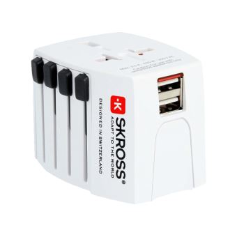 Skross Universeel Reisadapter MUV - USB